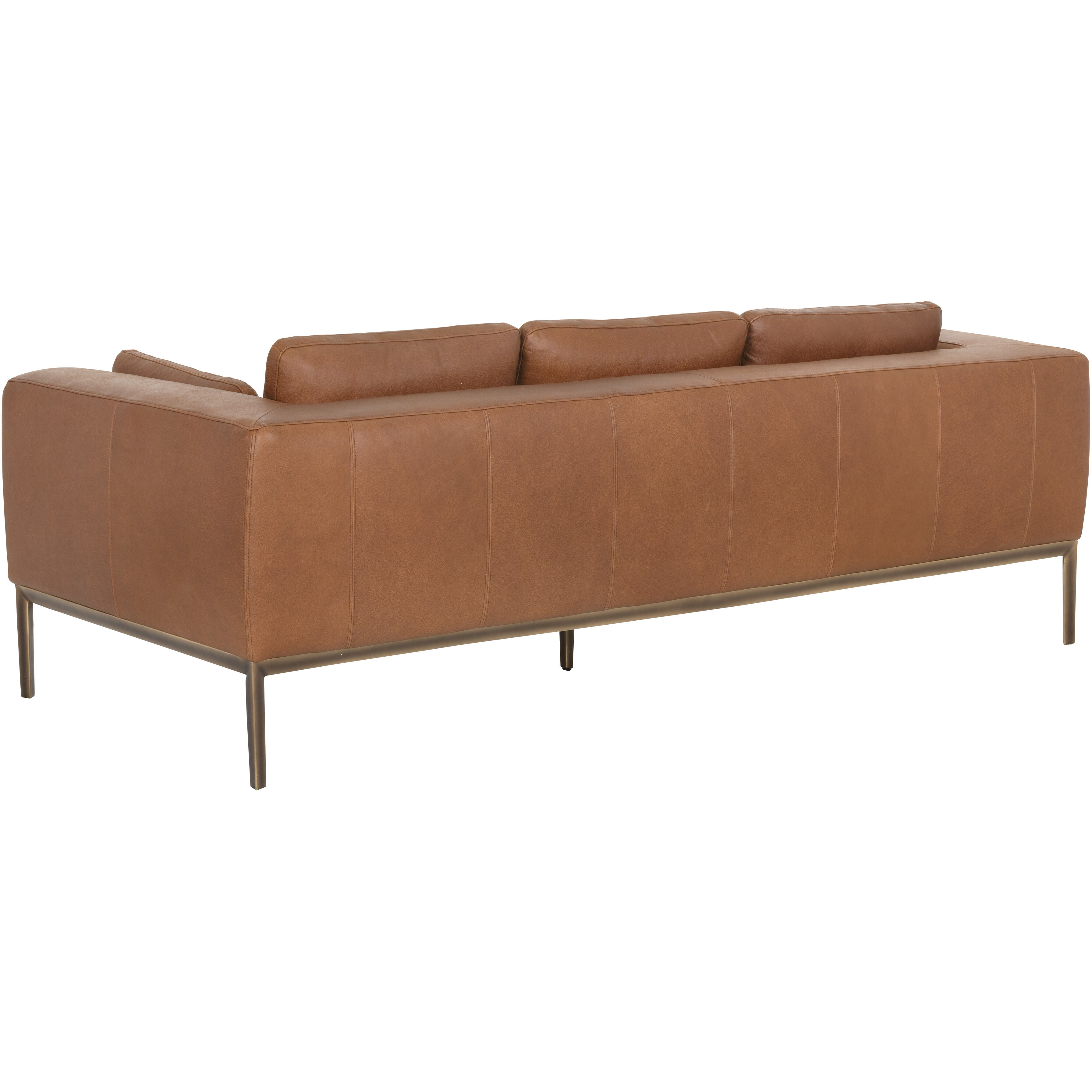 Burr Behike Saddle Leather Sofa